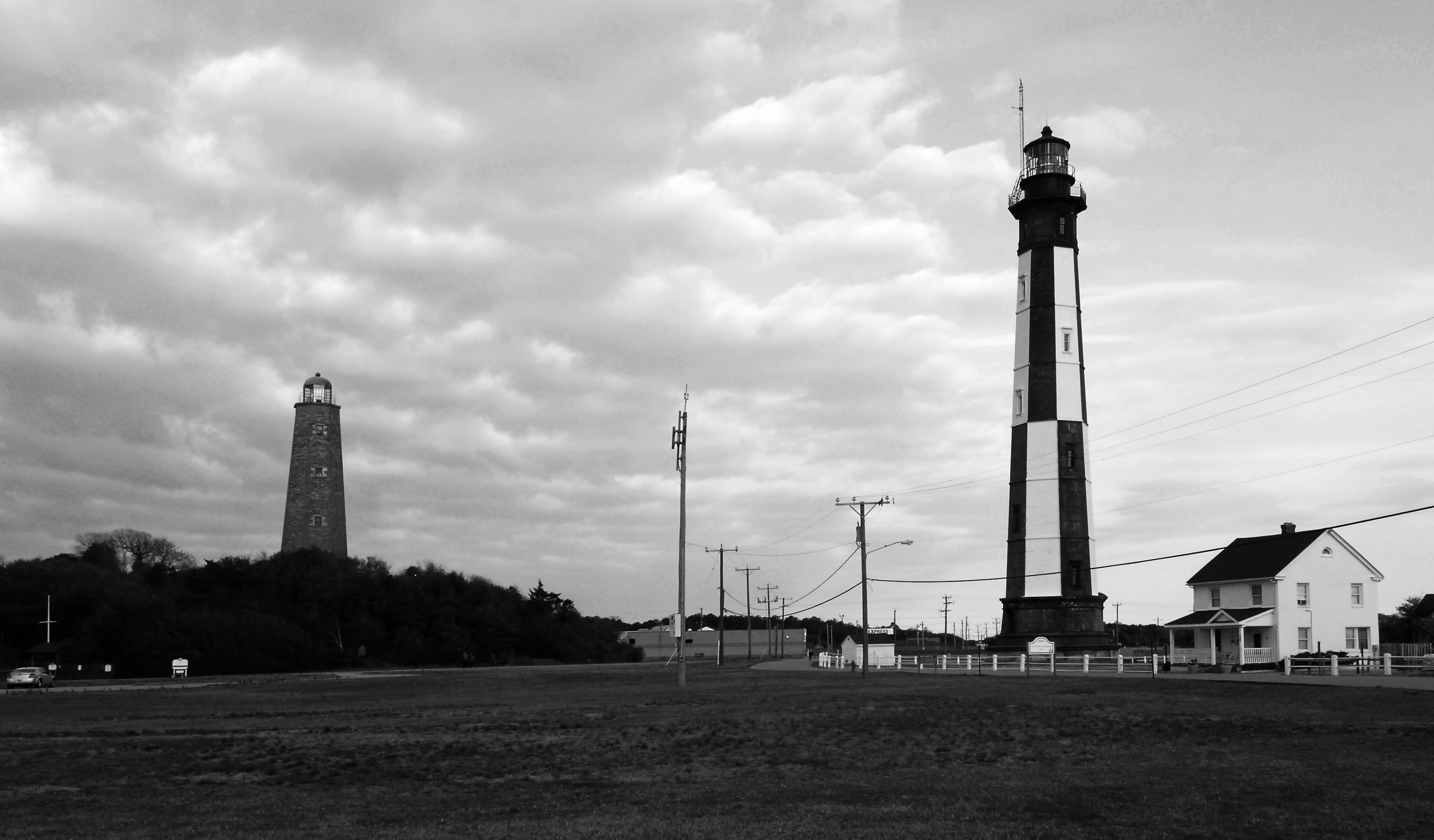 OLD AND NEW CAPE HENRY LIGHTHOUSES  VA